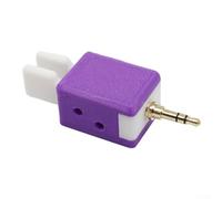Melbolda Quansheng K5 K6 - Chiave a doppia pagaia con codice automatico, chiave a pressione regolabile, compatibile con firmware CEC, accessorio compatibile con radio e talkie (viola)