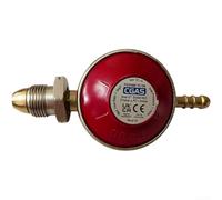 Melbolda Regolatore di propano da 37 mbar, valvola in ottone con manometro, griglia per barbecue e riscaldatore da patio, G7 per cilindro GPL e set di tubi (A)