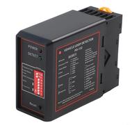 Melbolda Rilevatore induttivo automatico per porte e controllo parcheggio, unità di rilevamento singolo veicolo CC 12 V/24 V con sensibilità regolabile, sistema di barriera per cancello in ABS