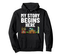 Melbourne Australia City Skyline Mappa Viaggio Felpa con Cappuccio