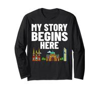 Melbourne Australia City Skyline Mappa Viaggio Maglia a Manica
