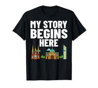 Melbourne Australia City Skyline Mappa Viaggio Maglietta