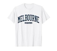 Melbourne Australia College University Style Navy Maglietta