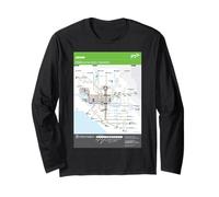 Melbourne - Australia - Mappa della Rete dei Tram - HD Maglia a Manica