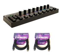 Melbourne Instruments ROTO-CONTROL DAW e MIDI Controller Bundle con 2 x Kellards MID-P10T Pro MIDI a MIDI cavo 3,5 m