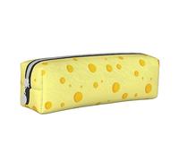 Melbrakin Astuccio per matite con motivo formaggio giallo Astuccio portapenne Astucci per matite in pelle Scatola per organizzatore con cerniera Borsa per trucco cosmetico