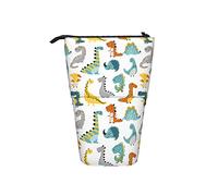 Melbrakin Astuccio per matite Dinosauro infantile Boho Dino Penna Telescopica Supporto per cancelleria Supporto per custodia Materiale scolastico per studente Artista Infermiera d'ufficio