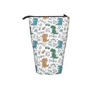 Melbrakin Astuccio per matite Dinosauro infantile Dino Penna Telescopica Supporto per cancelleria Supporto per custodia Materiale scolastico per Studente Artista Ufficio Infermiera