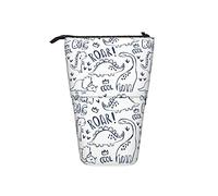 Melbrakin Astuccio per matite Dinosauro infantile Dino Simpatica penna Telescopica Supporto per cancelleria Supporto per custodia Materiale scolastico per studente Artista Infermiera d'ufficio