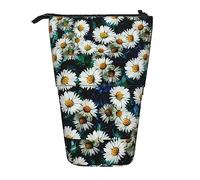 Melbrakin Astuccio per matite Fashion Daisy, astuccio per matite con supporto, astuccio per matite telescopico con supporto per matite