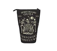 Melbrakin Astuccio per matite Scheletri Danza Teschio Fuoco Penna magica Supporto telescopico Supporto per cancelleria Custodia Materiale scolastico per Studente Artista Ufficio Infermiere