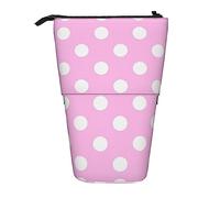 Melbrakin Astuccio telescopico a pois rosa Portapenne Astuccio telescopico per cancelleria, per ufficio scolastico, Natale2, Taglia unica, Organizer per borse