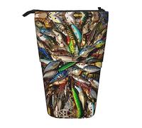 Melbrakin Astuccio telescopico per esche da pesca Portapenne Telescopico Astuccio per cancelleria, per ufficio scolastico, Natale2, Taglia unica, Organizer per borse