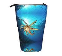 Melbrakin Biologia Marina Astuccio telescopico Portapenne Telescopico Astuccio Borsa Cancelleria, per Ufficio Scolastico, Natale2, Taglia Unica, Organizzatore di Borse