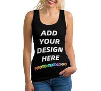 Melbrakin Canotte Personalizzate da Donna Canotte Sportive Personalizzate con Foto/Testo Maglietta Senza Maniche Personalizzata Canottiere da Allenamento - Regali per la Moglie e la Fidanzata