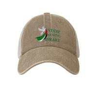 Melbrakin Cappelli Stop Arming Israel Free Gaza Palestine Mesh Hat Uomo Donna Berretto