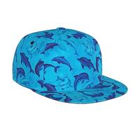 Melbrakin Cappellini da Camionista con Simpatici Delfini per Uomo e Donna, Regolabili, Blu, con Delfino, Ideali per L'Estate.