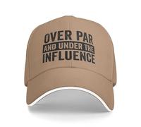 Melbrakin Cappello da Baseball Over Par Under The Influence per Uomo e Donna