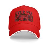 Melbrakin Cappello da Baseball Over Par Under The Influence per Uomo e Donna