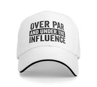 Melbrakin Cappello da Baseball Over Par Under The Influence per Uomo e Donna