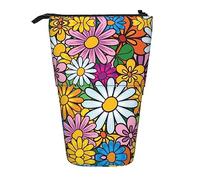 Melbrakin Cartoon Cute Flowers Astuccio telescopico Portapenne Telescopico Astuccio Borsa Cancelleria, per ufficio scolastico, Natale2, Taglia unica, Organizer per borse