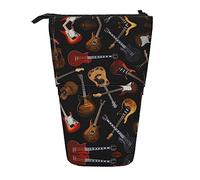 Melbrakin Chitarre Astuccio telescopico Portapenne Portamatite telescopico Borsa Cancelleria, per ufficio scolastico, Natale2, Taglia unica, Organizer per borse