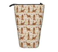 Melbrakin Cocker Spaniel Coffee Dogs and Lattes Sand Astuccio, Astuccio per matite, Astuccio telescopico Astuccio per matite Portapenne