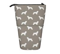 Melbrakin Cocker Spaniel Razze di cani Astuccio marrone medio, Astuccio per matite, Astuccio telescopico Astuccio per matite Portapenne