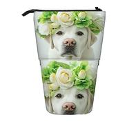 Melbrakin Divertente astuccio per matite per cuccioli di Labrador Retriever, astuccio portamatite, astuccio telescopico portamatite portapenne