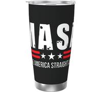 Melbrakin Masa Make America Straight Again Bicchiere da caffè in acciaio inossidabile con isolamento sotto vuoto da 20 once Tazza da acqua da viaggio