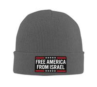 Melbrakin Nessuno Vuole Combattere per Israele Cappello Libera l'America da Israele Cappello Cappelli Invernali Berretto per Uomo e Donna