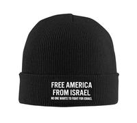 Melbrakin Nessuno Vuole Combattere per Israele Cappello Libera l'America da Israele Cappello Cappelli Invernali Berretto per Uomo e Donna