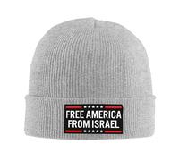 Melbrakin Nessuno Vuole Combattere per Israele Cappello Libera l'America da Israele Cappello Cappelli Invernali Berretto per Uomo e Donna