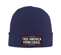 Melbrakin Nessuno Vuole Combattere per Israele Cappello Libera l'America da Israele Cappello Cappelli Invernali Berretto per Uomo e Donna