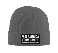 Melbrakin Nessuno Vuole Combattere per Israele Cappello Libera l'America da Israele Cappello Cappelli Invernali Berretto per Uomo e Donna