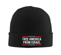 Melbrakin Nessuno Vuole Combattere per Israele Cappello Libera l'America da Israele Cappello Cappelli Invernali Berretto per Uomo e Donna