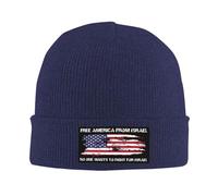 Melbrakin Nessuno Vuole Combattere per Israele Cappello Libera l'America da Israele Cappello Cappelli Invernali Berretto per Uomo e Donna