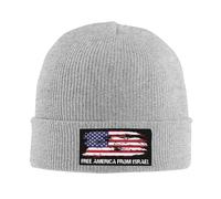 Melbrakin Nessuno Vuole Combattere per Israele Cappello Libera l'America da Israele Cappello Cappelli Invernali Berretto per Uomo e Donna