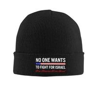 Melbrakin Nessuno Vuole Combattere per Israele Cappello Libera l'America da Israele Cappello Cappelli Invernali Berretto per Uomo e Donna