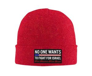 Melbrakin Nessuno Vuole Combattere per Israele Cappello Libera l'America da Israele Cappello Cappelli Invernali Berretto per Uomo e Donna