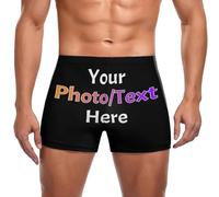 Melbrakin Pantaloni da Spiaggia Personalizzati Costume da Bagno con Viso Personalizzato Divertenti Pantaloncini da Spiaggia per Uomo Regalo per papà Fidanzato Marito