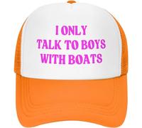 Melbrakin Parlo Solo con i Ragazzi con Le Barche Cappello a Rete da Donna e Uomo Cappello da Camionista Berretto da Baseball