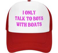 Melbrakin Parlo Solo con i Ragazzi con Le Barche Cappello a Rete da Donna e Uomo Cappello da Camionista Berretto da Baseball