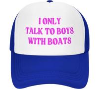 Melbrakin Parlo Solo con i Ragazzi con Le Barche Cappello a Rete da Donna e Uomo Cappello da Camionista Berretto da Baseball