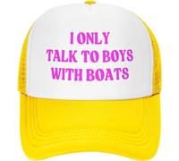 Melbrakin Parlo Solo con i Ragazzi con Le Barche Cappello a Rete da Donna e Uomo Cappello da Camionista Berretto da Baseball