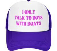 Melbrakin Parlo Solo con i Ragazzi con Le Barche Cappello a Rete da Donna e Uomo Cappello da Camionista Berretto da Baseball