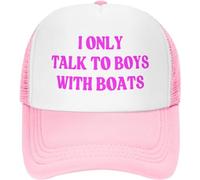 Melbrakin Parlo Solo con i Ragazzi con Le Barche Cappello a Rete da Donna e Uomo Cappello da Camionista Berretto da Baseball