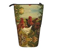 Melbrakin Polli e Fattoria Astuccio Telescopico Portapenne Telescopico Astuccio Borsa Cancelleria, per Ufficio Scolastico, Natale2, Taglia Unica, Organizer per Borse