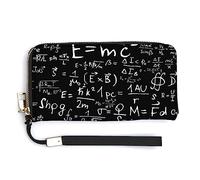 Melbrakin Portafoglio da polso da donna di grande capacità compatibile con le equazioni delle formule di matematica fisica