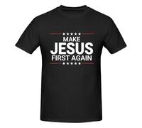 Melbrakin Rendi Gesù di Nuovo al Primo Posto (7) Maglietta Girocollo in Cotone per Uomo e Donna